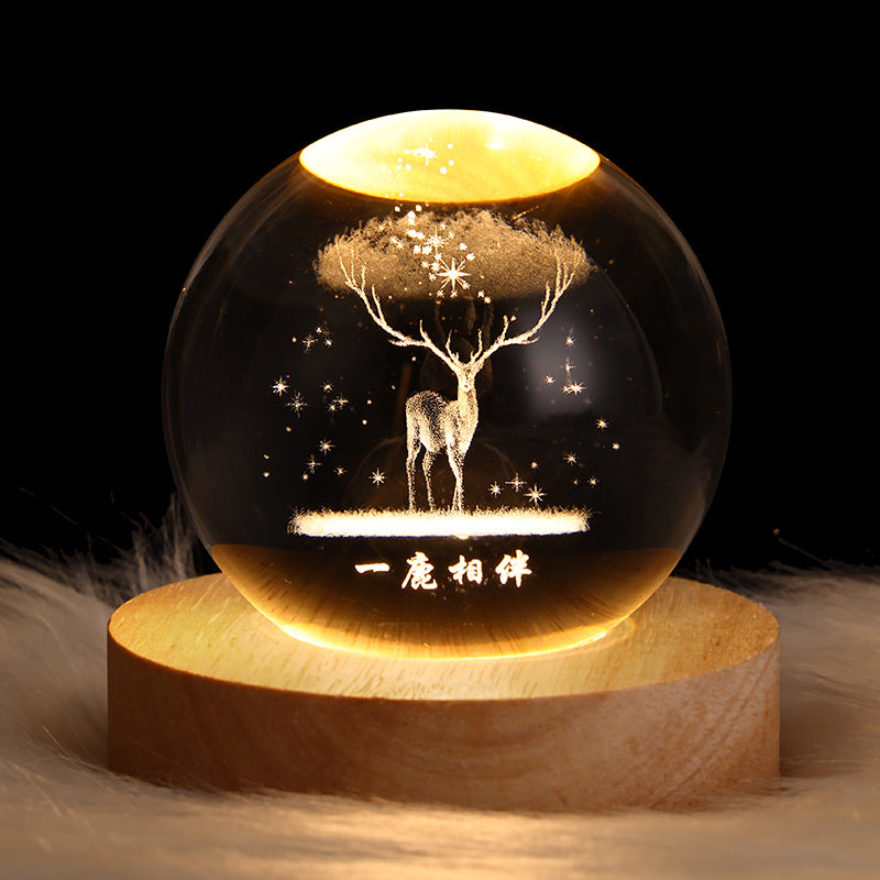 CRYSTAL BALL MOON LAMP