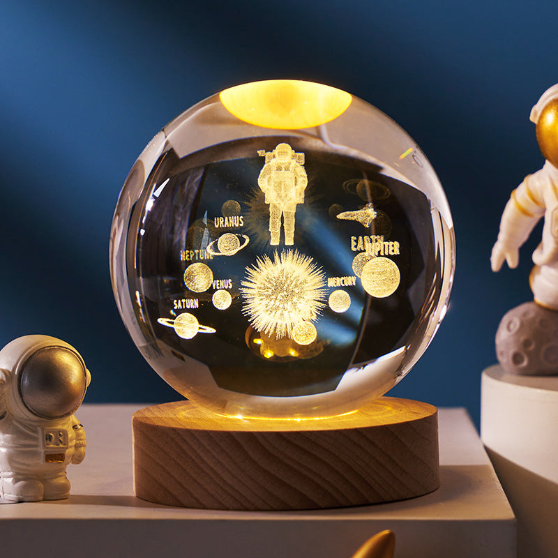 CRYSTAL BALL MOON LAMP