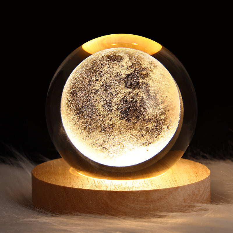 CRYSTAL BALL MOON LAMP