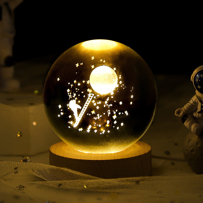 CRYSTAL BALL MOON LAMP