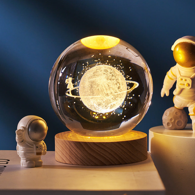 CRYSTAL BALL MOON LAMP